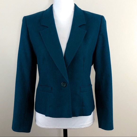 Pendleton Jackets & Blazers - Vintage Pendleton Wool Blazer Lined Jade Green 10